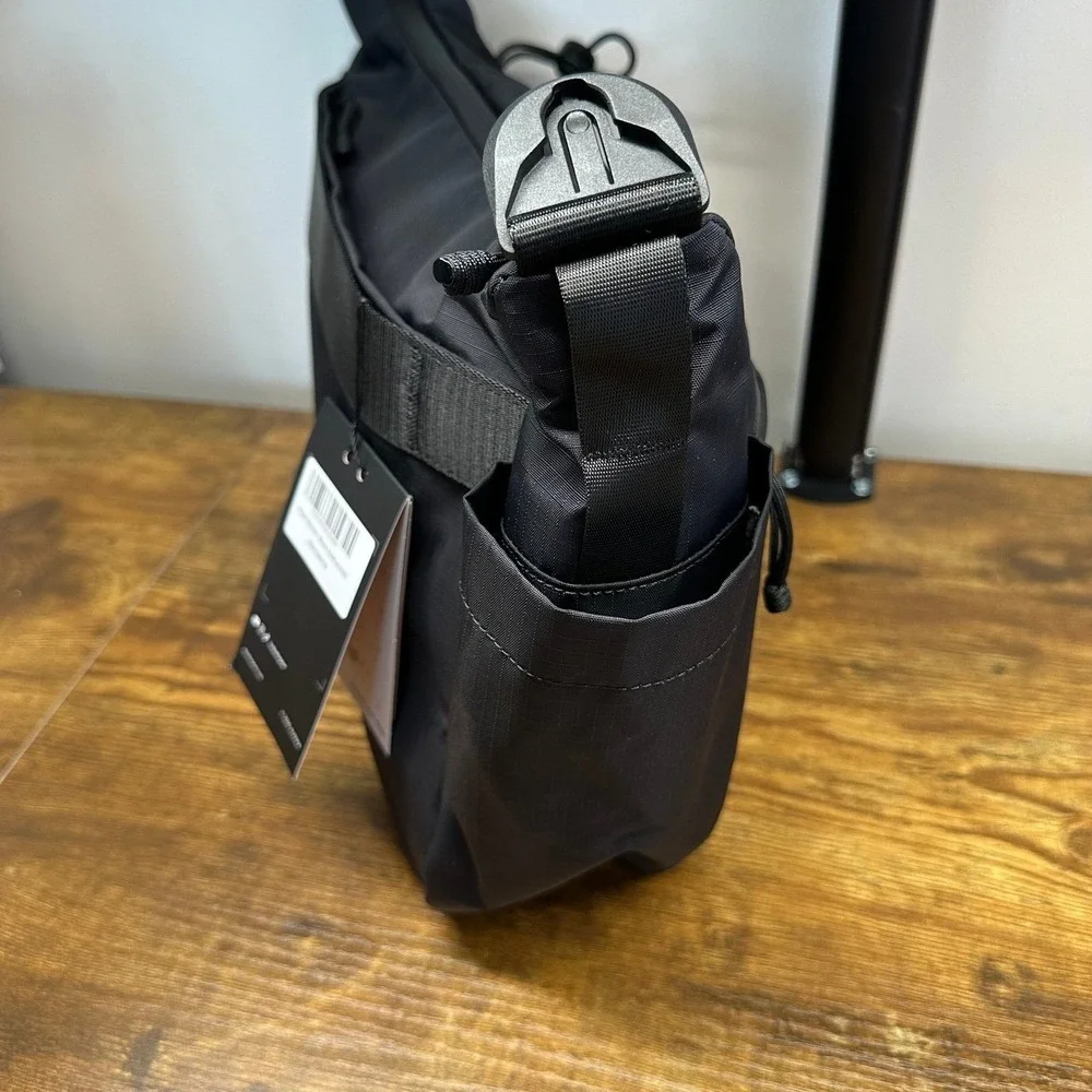 NEW Alpaka Flight Satchel Black Axoflux 210D Laptop Bag Messenger Travel